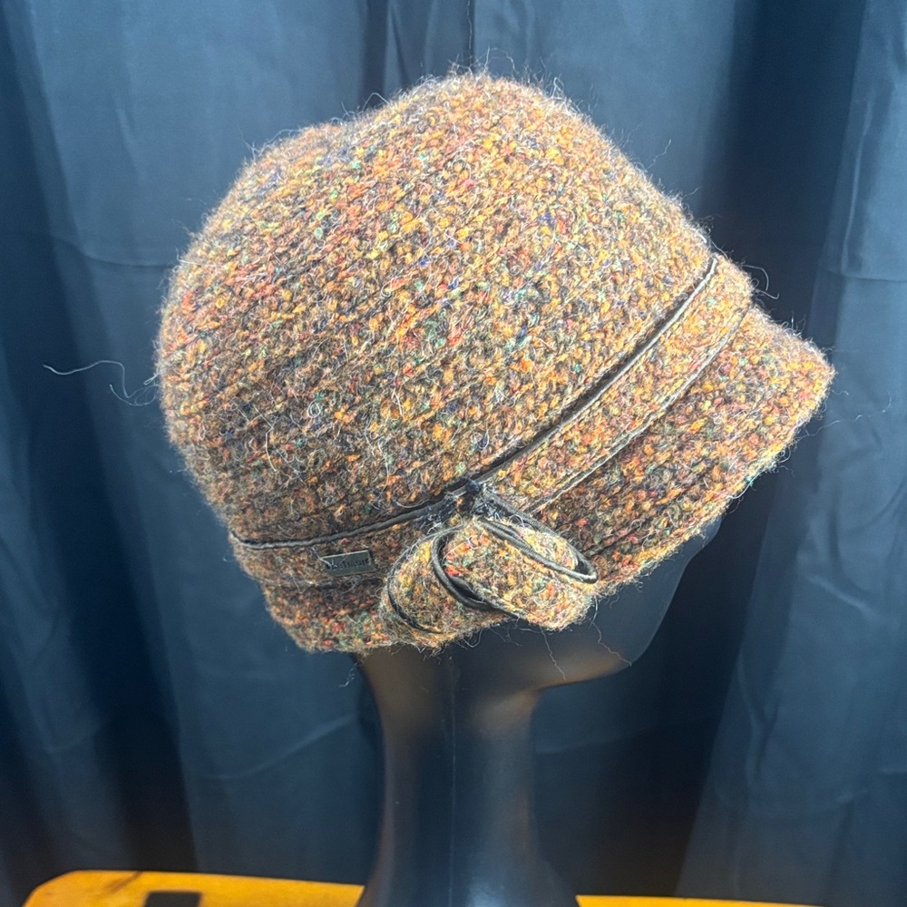 Betmar Multicolor Tweed Cloche Hat